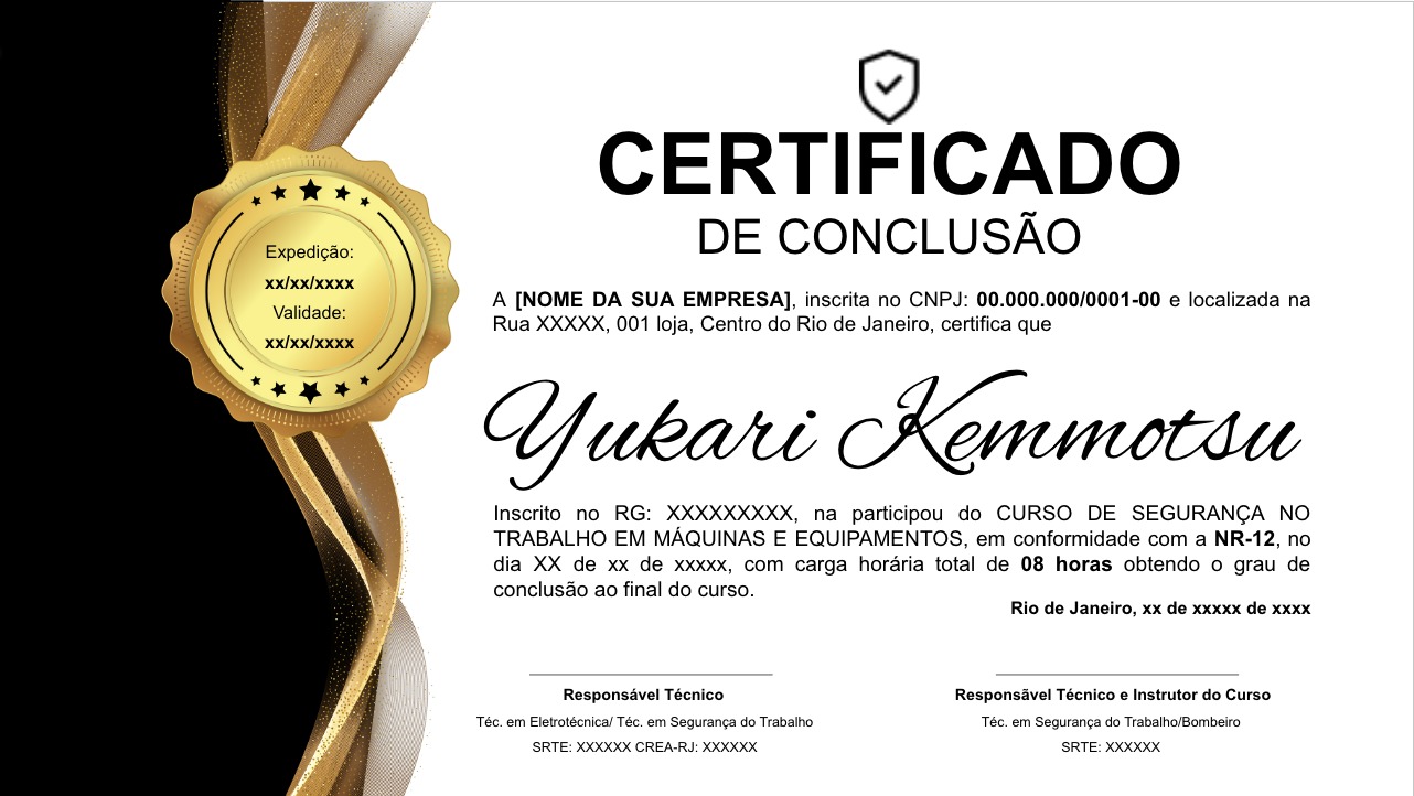 Certificados de NR página 1